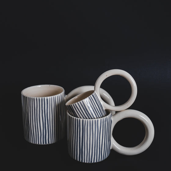 Capsule Eared mug - Stripped 2.